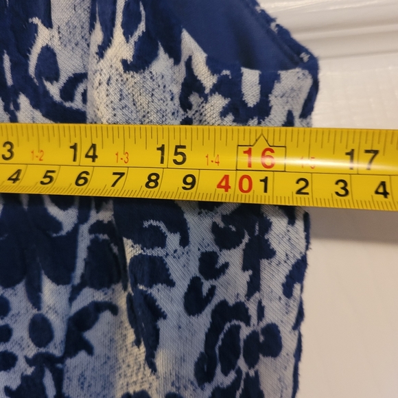 Julia Jordan Blue Paisley midi dress size 10 with cutouts on the back - Picture 11 of 16